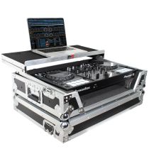 Prox PRXSDDJ800WLT Flight Case For Pioneer DDJ-800 Digital Controller W-Sliding Laptop Shelf and Wheels & 1U Rackspace