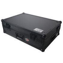 Prox PRXSDDJFLX10WBL Flight Style Road Case For Pioneer DDJ-FLX10 DJ Controller with 1U Rack Space Wheels