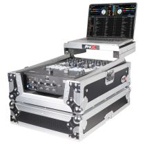 Prox PRXSRANE72LT 11" DJ Mixer Road Case W/Laptop Shelf for Rane Seventy-Two 72 and Rane Seventy