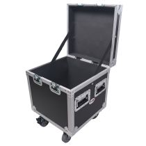 Prox PRXSUTL17 ATA Utility Flight Travel Heavy-Duty Storage Road Case with 4" in casters â€“ 18"x18"x18' Exterior