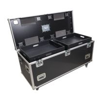 Prox PRXSUTL246030WMK2 TruckPax Utility ATA Flight Case Truck Storage Road Case with Dividers Tray and 4" in casters - 24"x60"x30" Ext