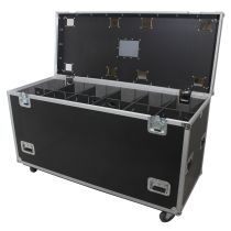 Prox PRXSUTL246036WMK2 TruckPax Utility ATA Flight Case Truck Storage Road Case with Dividers Tray and 4" in casters â€“ 24"x60"x36" Ext