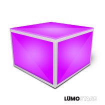 Prox PRXSA2X216 Lumo Stage Acrylic Stage 2'x'2x16" Platform Cube Light Box Section for Disco Style Dance Floor - Includes (2) Side Panels