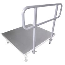 Prox PRXSQGR8FTPRO 8 Ft. Professional Single Guard Rail for StageQ MK2 Portable Stage Platform