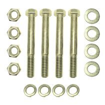 Prox PRXTBTLBX4G8 Set of (4) 5" Length Hex Long Truss Bolts Nuts and Washers â€“ Grade 8 (5/8"-11 x 5 NC)