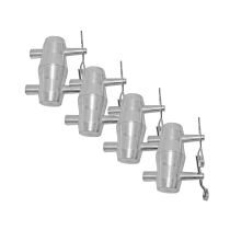 Prox PRXTCPPAC3Pack Set of (4) Double Sided Conical Couplers with connectors and pins