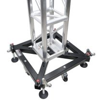 Prox PRXTGSBMK3 Universal Vertical Tower Truss Ground Support Base on Wheels with Leveling Jacks for F34, F44 and 12" Bolt truss