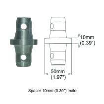 Prox PRXTSPMM10 Spacer 10mm Male Coupler