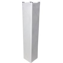 Prox PRXTCSQ492TSW White 4.92ft 1.50 meter Lycra Cover Scrim Sleeve fits 12" Quad Box Truss Segment