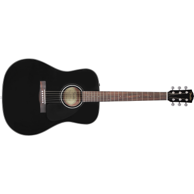 Fender CD-60 Dreadnought V3 w/Case, Walnut Fingerboard, Black