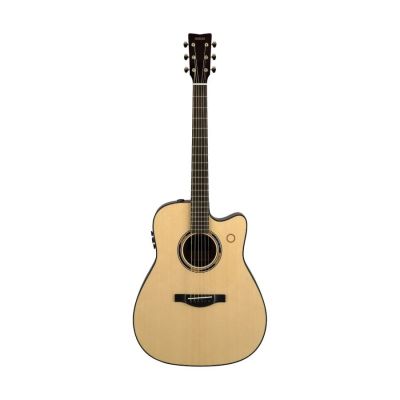 Yamaha TAG3 C Dreadnought style TransAcoustic with solid Sitka spruce top, solid Mahogany back and sides with built-in Reverb, Chorus, Delay, Looper and Bluetooth Audio capabilities, NATURAL