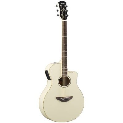 Yamaha VINTAGE WHITE APX THINLINE CUTAWAY A/E