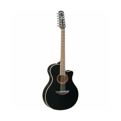 Yamaha APX700II-12BL 12-String Acoustic-Electric Guitar - Thinline Body with System64