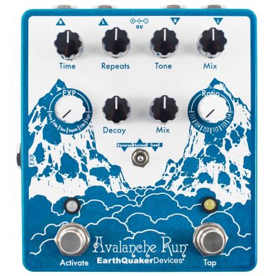 EarthQuaker Devices Avalanche Run — Stereo Reverb & Delay with Tap Tempo