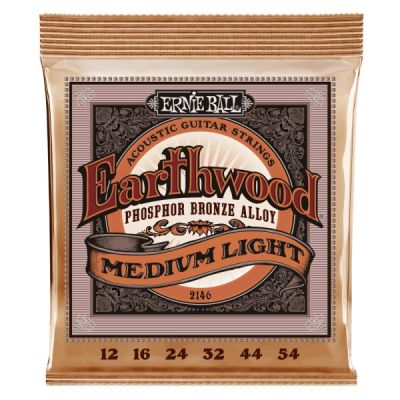 Ernie Ball P02146 Medium Light Earthwood Phosophor Bronze Acoustic Strings .012-.054