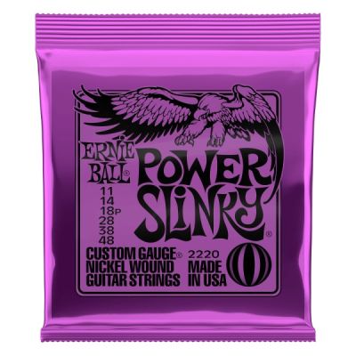 Ernie Ball P02220 Power Slinky Nickel Wound Electric Guitar Strings .011-.048