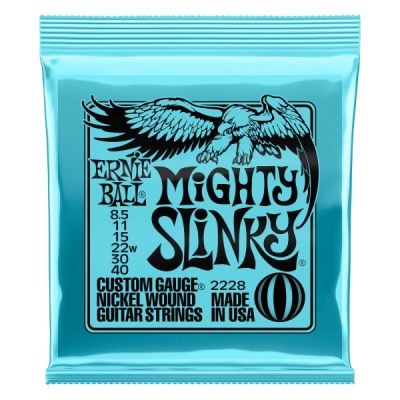 Ernie Ball P02228 Mighty Slinky Nickel Wound Electric Guitar Strings .0085-.040﻿