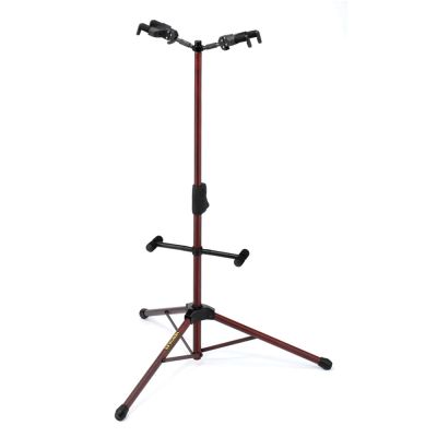 Hercules Auto Grip System(AGS) Duo Guitar Stand With Foldable Backrest