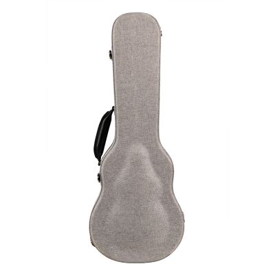 Gray Tweed Archtop Ukulele Hardcase - Baritone