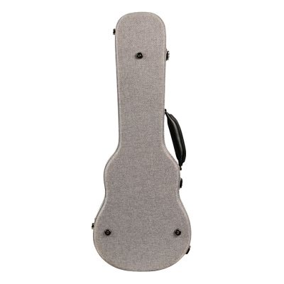 Gray Tweed Archtop Ukulele Hardcase - Tenor