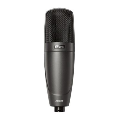 SHURE KSM32 Cardioid Studio Condenser Microphone Stage Model (Charcoal Gray)