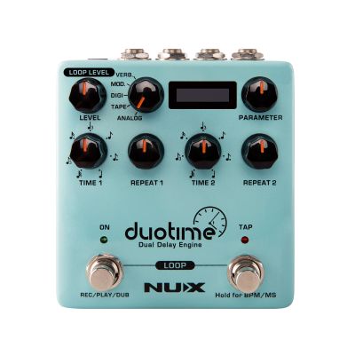 NuX Duotime Dual Delay Engine Pedal