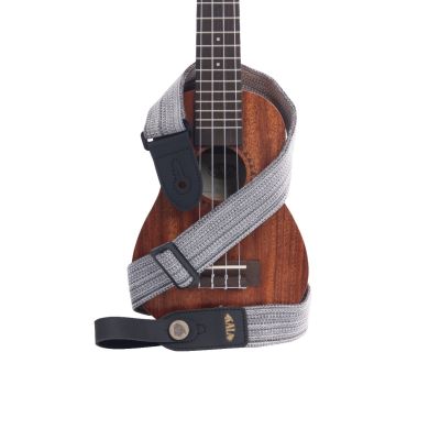 Heather Grey Handmade Ukulele Strap