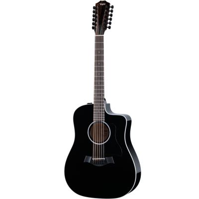 Taylor 250ce-BLK Plus acoustic-electric 12-string Guitar