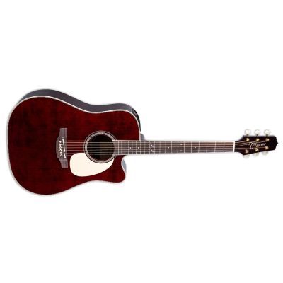 Takamine TAJJ325SRCL NEW GEN 6 Str.RIGHT HANDED , J. Jorgenson Mdl., wine red w/elec. SoftShell Case