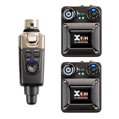 Xvive U4R2 wireless in-ear monitor system 2.4 GHz, 90 ft, 5 ms, 24-bit/48 kHz 