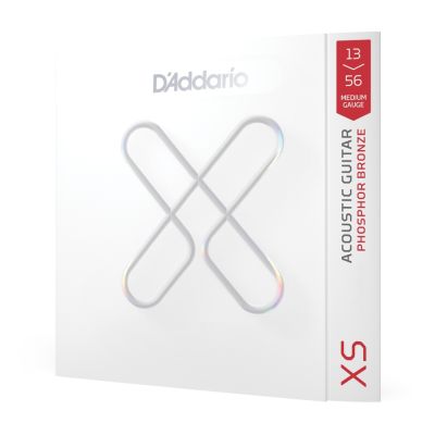 D'Addario 13-56 Medium, XS Phosphor Bronze Coated Acoustic Guitar Strings