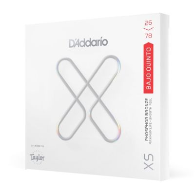 D'Addario 26-78 Taylor Bajo Quinto, XS Phosphor Bronze Bajo Quinto Strings