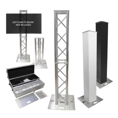 Prox PRXTFTP328656C Flex Tower Totem Package - Adjustable 6.56ft or 3.28ft With Road Case