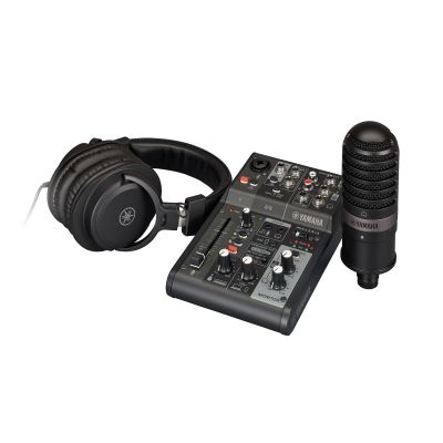 Yamaha Live Stream Pack AG03MK2 B, Headphones, Microphone