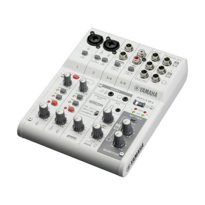 Yamaha Black 6-Channel Mixer/USB Interface for IOS/Mac/PC