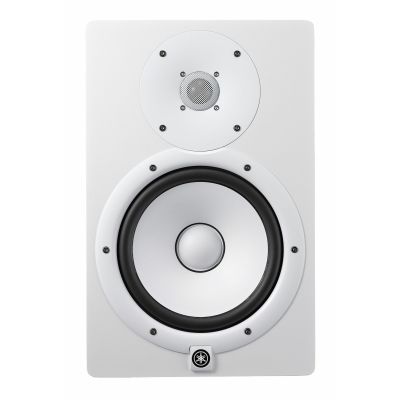Yamaha HS8W Powered Studio Monitor - 8-inch Bi-Amplified Speaker (White)