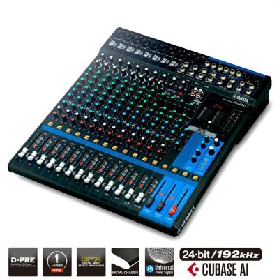 Yamaha 16-Input, 6-Bus Mixer with Effects and USB, 12RU
