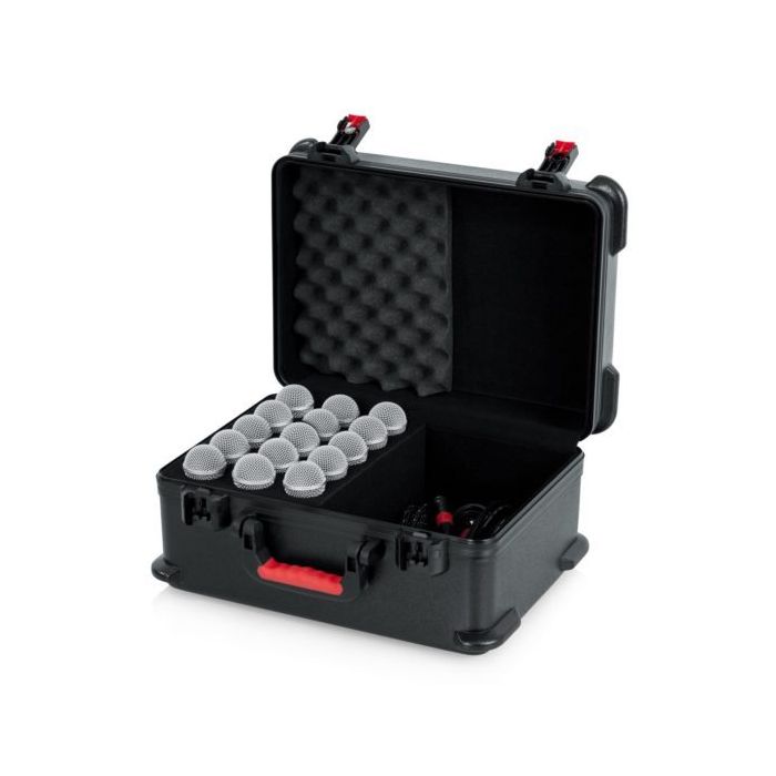 Gator GTSA-MIC15 Case W/ Drops For (15) Mics