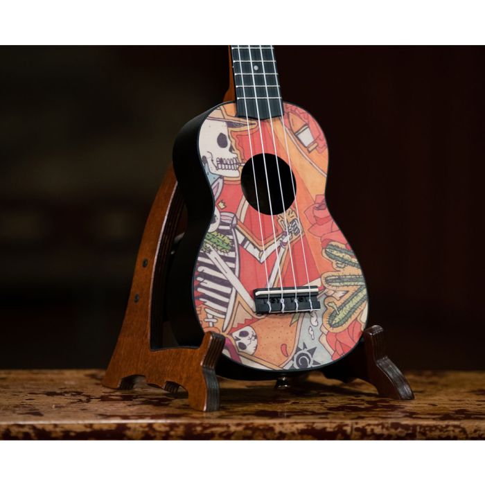 Keiki® Designer Series Soprano Ukulele Pack - Icludes: Tuner, Picks, Strap & Tote Bag K2-EM