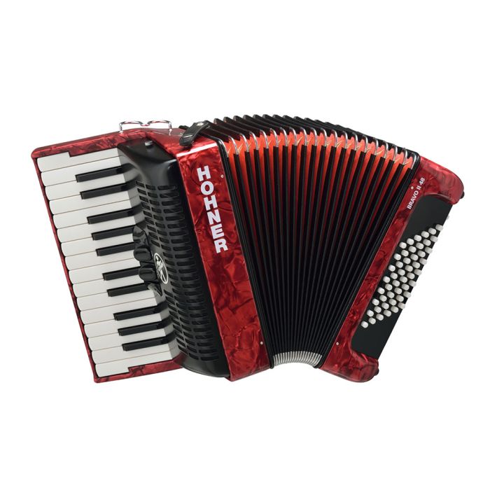 Hohner Bravo II 48, pearl red