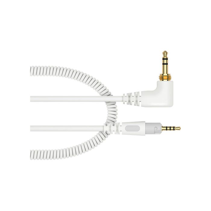 Pioneer DJ HC-CA0701-W Coiled Cable for HDJ-S7 Headphones (White, 3.9')