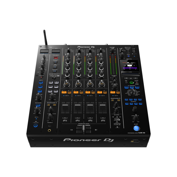 Pioneer DJ DJM-A9 4-Channel Digital Pro-DJ Mixer with Bluetooth (Black)