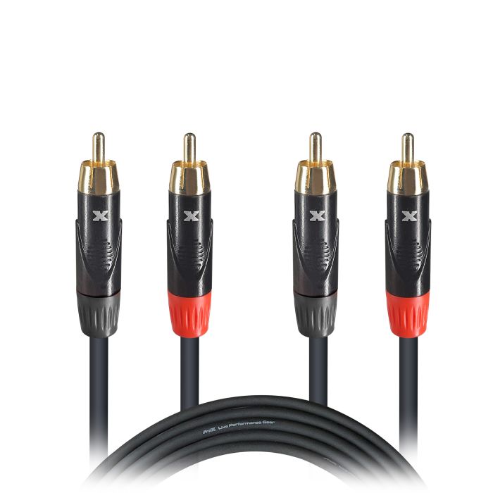 Prox PRXCDRCA10 10' Ft. High Performance RCA Male to RCA Male Balanced Audio Cable