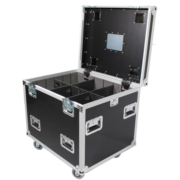 Prox PRXSUTL243030WMK2X2 2x XS-UTL243030W MK2 TruckPax Utility ATA Flight Case Truck Storage Road Case with Dividers Tray and 4" casters â€“ 24"x30"x30" Ex