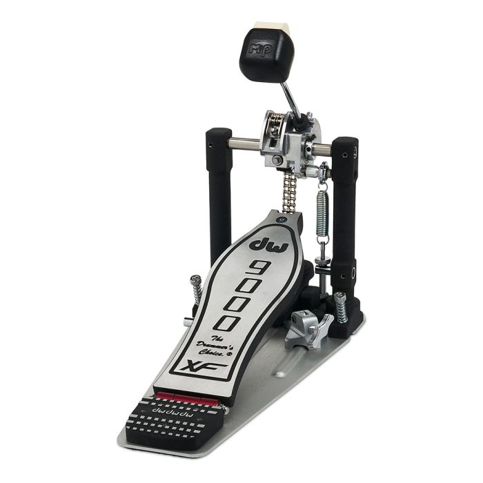 DW 9000 Series Single Bass Drum Pedal, Extended Footboard, with Bag DWCP9000XF