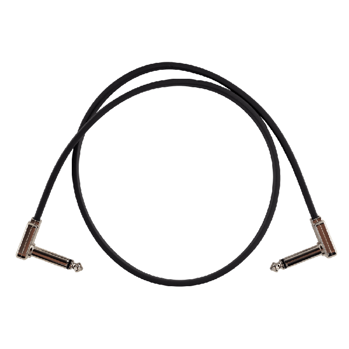 Ernie Ball 24” Single Flat Ribbon Patch Cable - Black