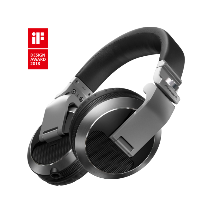 Pioneer DJ HDJ-X7 Professional Over-Ear DJ Headphones (Silver)