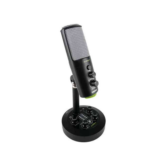 Mackie EleMent Series Chromium Premium USB Condenser Microphone with Built-In 2-Channel Mixer