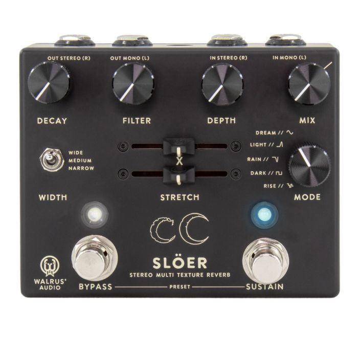 Walrus Audio  SLOER Stereo Ambient Reverb, Black