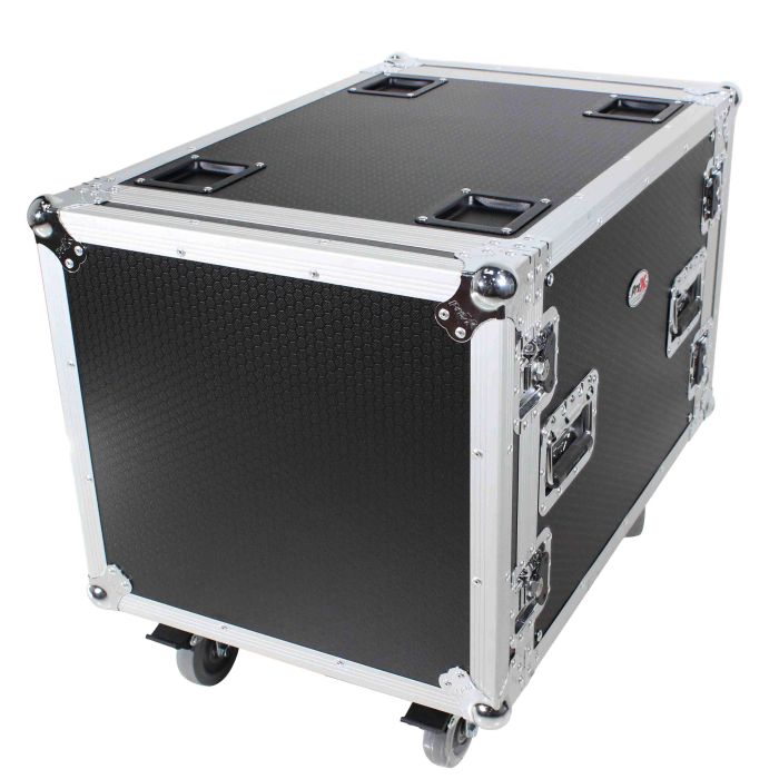 Prox PRT10RSS24 10U Space Rack Mount Flight Case 24 Inch Depth W-Casters